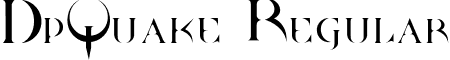 DpQuake Regular font - dpquake_.ttf