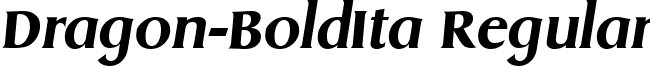 Dragon-BoldIta Regular font - Dragon-BoldIta.ttf