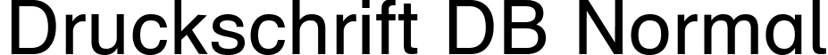 Druckschrift DB Normal font - DruckschriftDB.ttf