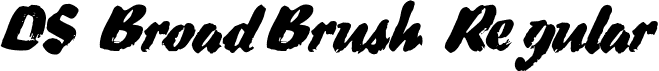 DS BroadBrush Regular font - DSBroadBrush.ttf