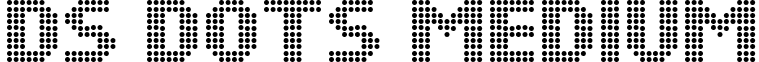 DS Dots Medium font - DSDotsMedium.ttf