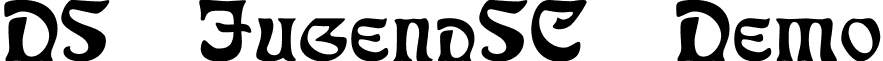 DS JugendSC Demo font - DSJugendSCDemo.ttf