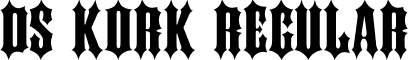 DS Kork Regular font - DSKork.ttf