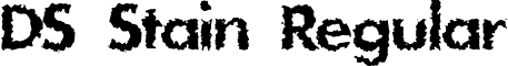 DS Stain Regular font - DSStain.ttf