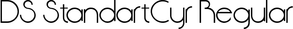 DS StandartCyr Regular font - DSStandartCyr.ttf