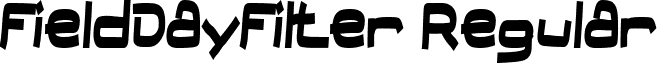 FieldDayFilter Regular font - FieldDayFilter.ttf