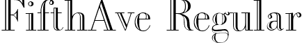 FifthAve Regular font - FifthAveRegular.ttf
