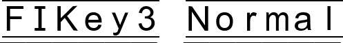 FIKey3 Normal font - FIKey3.ttf