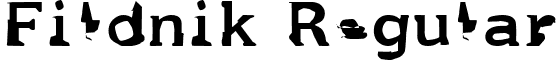 Fildnik Regular font - FILDNIK_.ttf
