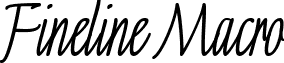 Fineline Macro font - Fineline Macro.ttf