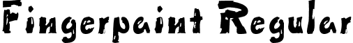 Fingerpaint Regular font - Fingerpaint.ttf