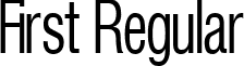 First Regular font - FirstRegular.ttf