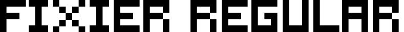 Fixier Regular font - FIXIER.ttf