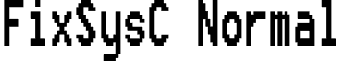 FixSysC Normal font - FXS01Z_C.ttf