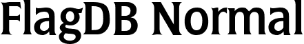 FlagDB Normal font - FlagDBNormal.ttf