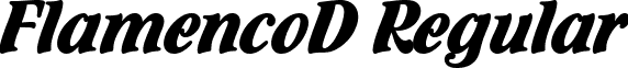 FlamencoD Regular font - FlamencoD.ttf