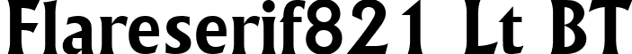Flareserif821 Lt BT font - FLAR821B.ttf