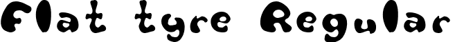 Flat tyre Regular font - Flattyre.ttf