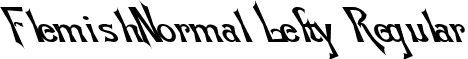 Flemish-Normal Lefty Regular font - FlemishNormalLefty.ttf