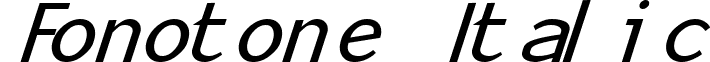 Fonotone Italic font - CWFONOTI.ttf