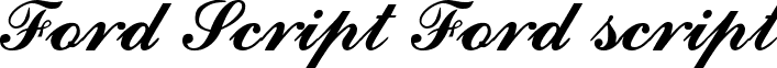 Ford Script Ford script font - fordscript.ttf