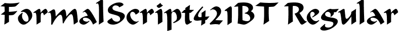 FormalScript421BT Regular font - FormalScript421BT.ttf