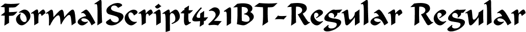 FormalScript421BT-Regular Regular font - FORMALSC.ttf