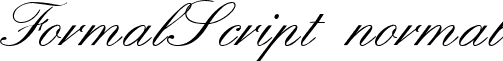 FormalScript normal font - FormalScriptRegular.ttf