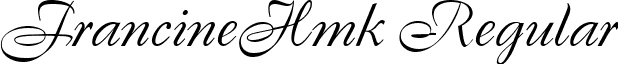 FrancineHmk Regular font - FRANH.ttf