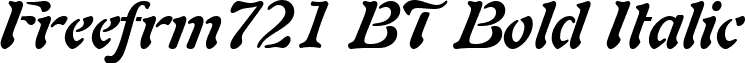 Freefrm721 BT Bold Italic font - Fre721BI.ttf