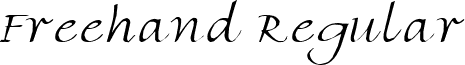 Freehand Regular font - CWFREEHD.ttf