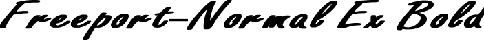 Freeport-Normal Ex Bold font - FREEEBB.ttf