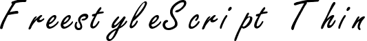 FreestyleScript Thin font - FREES6.ttf