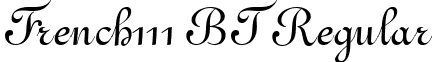 French111 BT Regular font - Frenc111.ttf