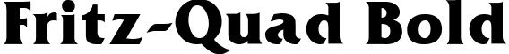 Fritz-Quad Bold font - FritzQuadBold.ttf