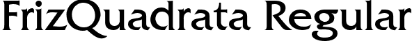 FrizQuadrata Regular font - FrizQuadrata Regular.ttf