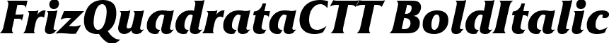 FrizQuadrataCTT BoldItalic font - FRQ86__C.ttf