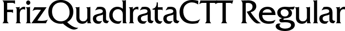 FrizQuadrataCTT Regular font - FRQ55__C.ttf