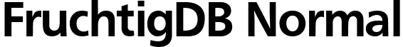 FruchtigDB Normal font - FruchtigDBNormal.ttf