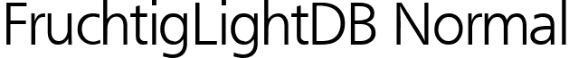 FruchtigLightDB Normal font - FruchtigLightDBNormal.ttf