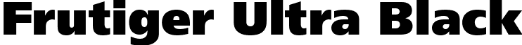 Frutiger Ultra Black font - FTUBL.ttf