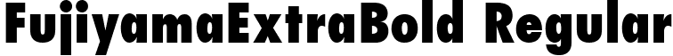 FujiyamaExtraBold Regular font - FUJIBOLN.ttf
