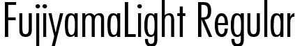 FujiyamaLight Regular font - FUJILITN.ttf