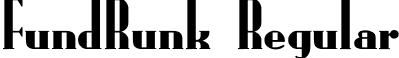 FundRunk Regular font - FUNDRU.ttf