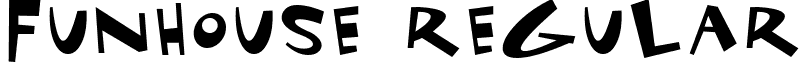 Funhouse Regular font - Funhouse.ttf