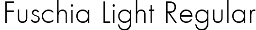 Fuschia Light Regular font - FuschiaLight.ttf