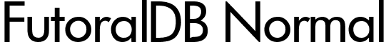 FutoralDB Normal font - FutoralDBNormal.ttf