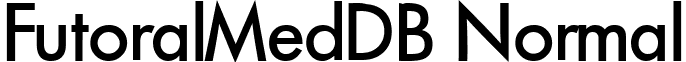 FutoralMedDB Normal font - FutoralMedDBNormal.ttf