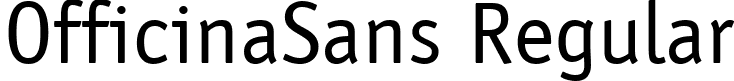 OfficinaSans Regular font - unicode.officisa.ttf