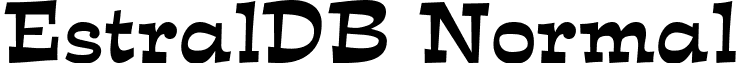 EstralDB Normal font - EstralDBNormal.ttf